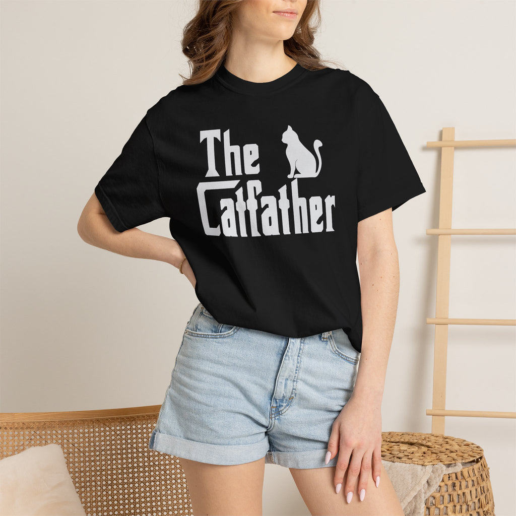 The Catfather T-shirt | Cat Silhouette, Mafia Parody