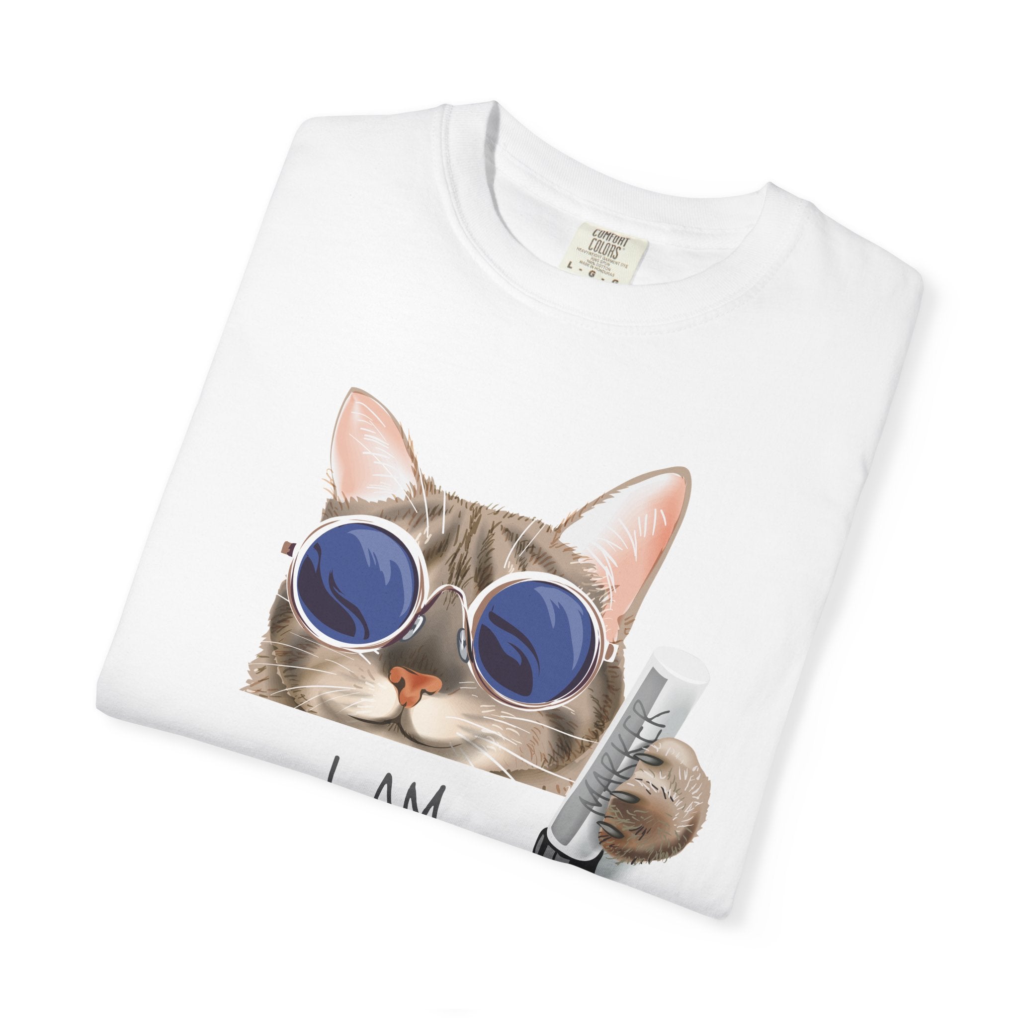 I Am Paw-fect Cat with Sunglasses T-shirt | Cute Cat Graphic Tee