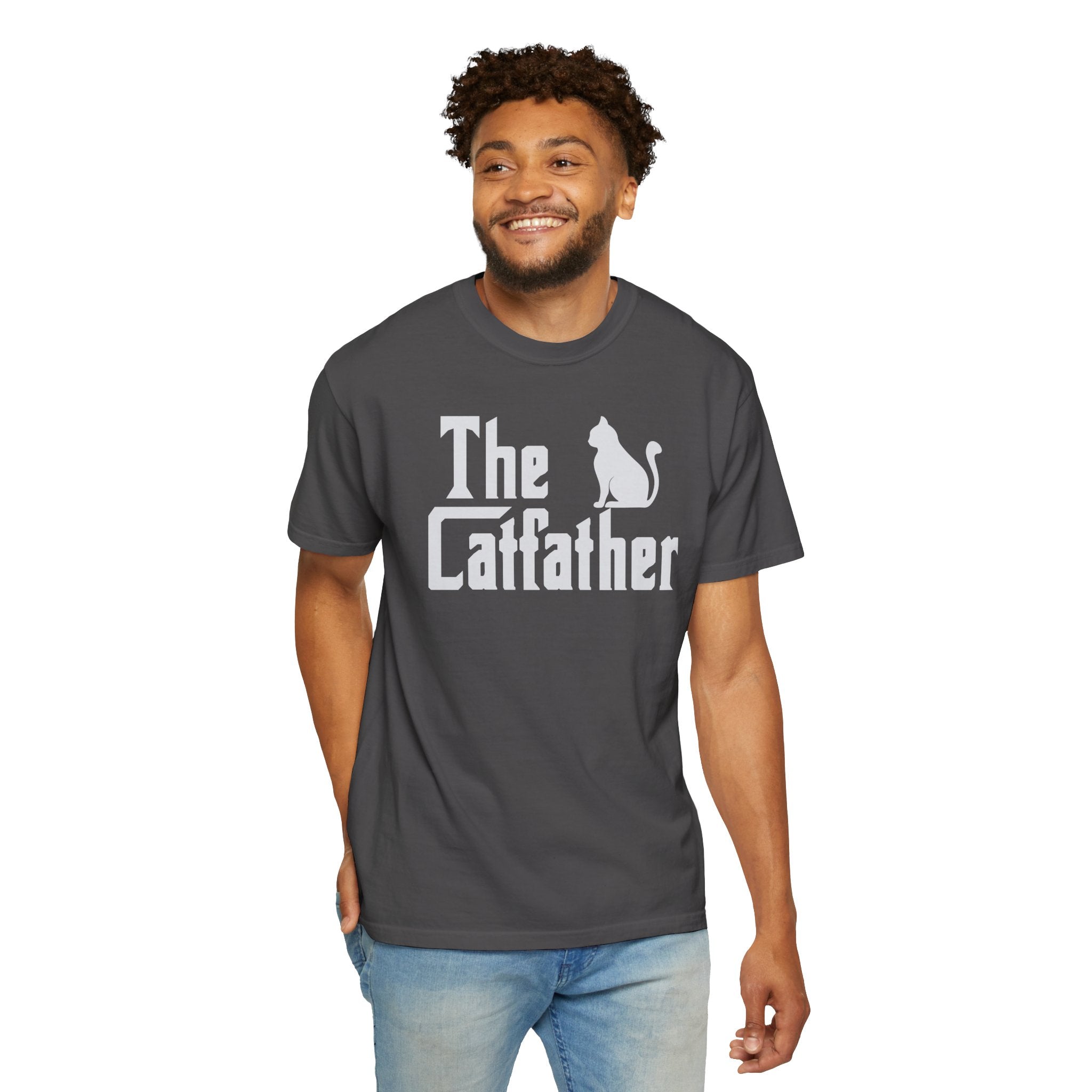 The Catfather T-shirt | Cat Silhouette, Mafia Parody