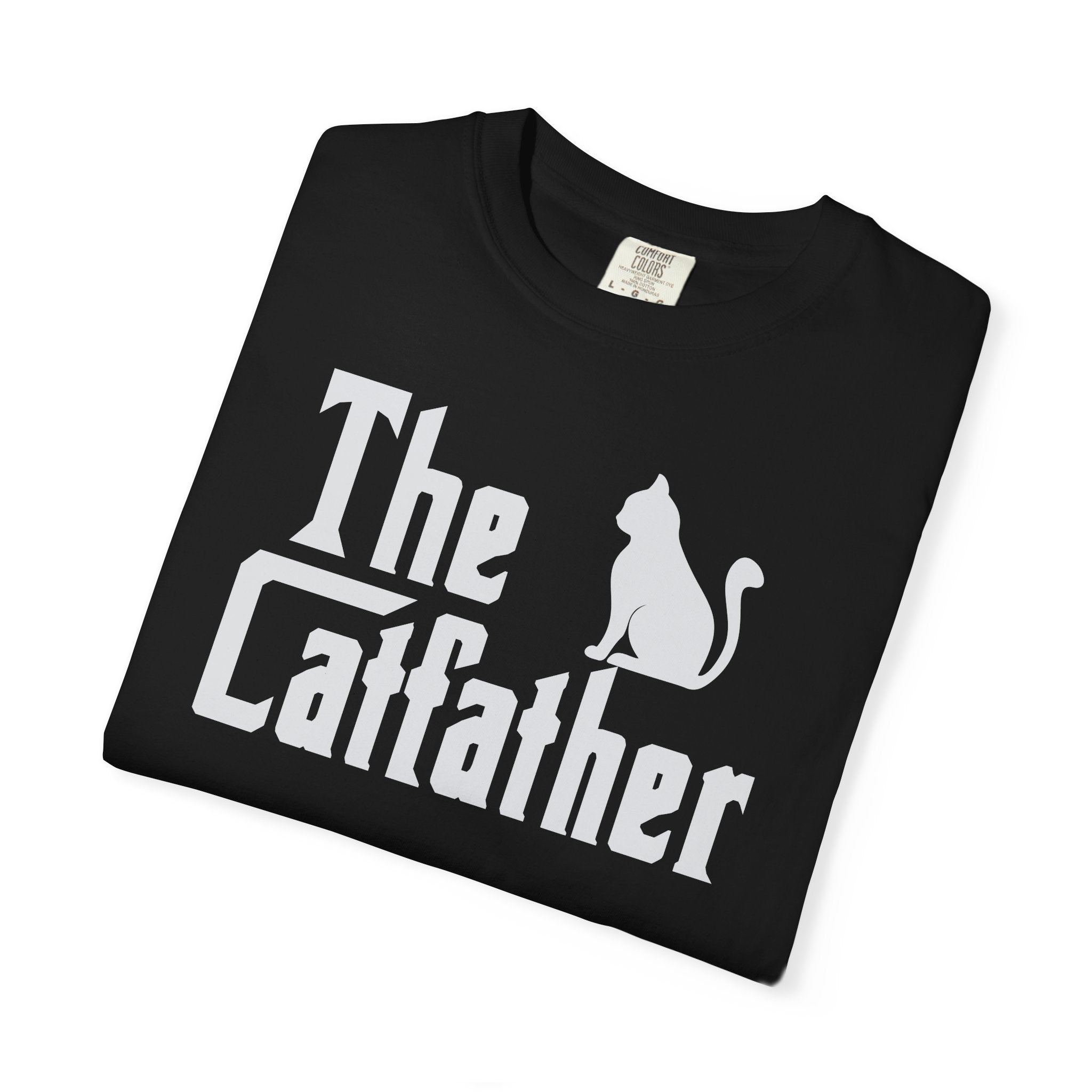 The Catfather T-shirt | Cat Silhouette, Mafia Parody
