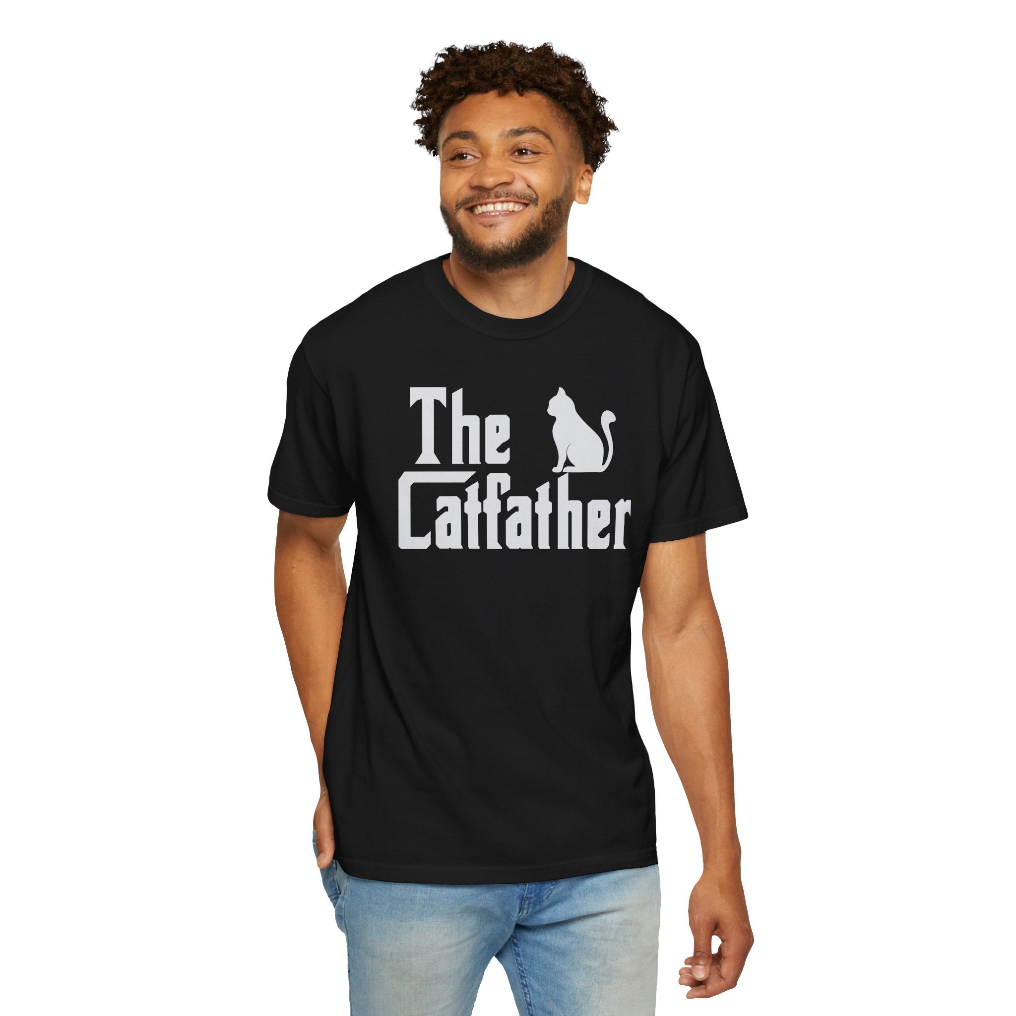 The Catfather T-shirt | Cat Silhouette, Mafia Parody