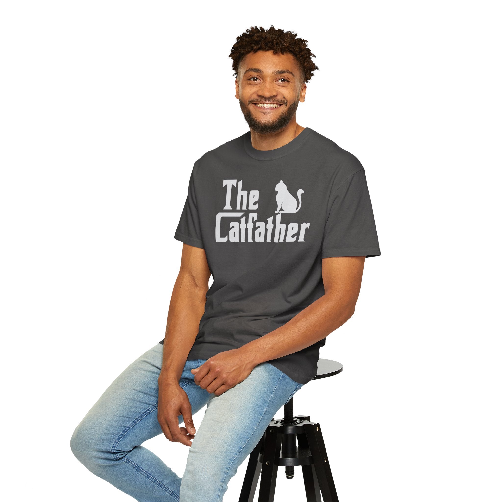 The Catfather T-shirt | Cat Silhouette, Mafia Parody