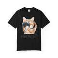 Cat Photographer Say Meow T-shirt | Cute Cat with Camera Tee