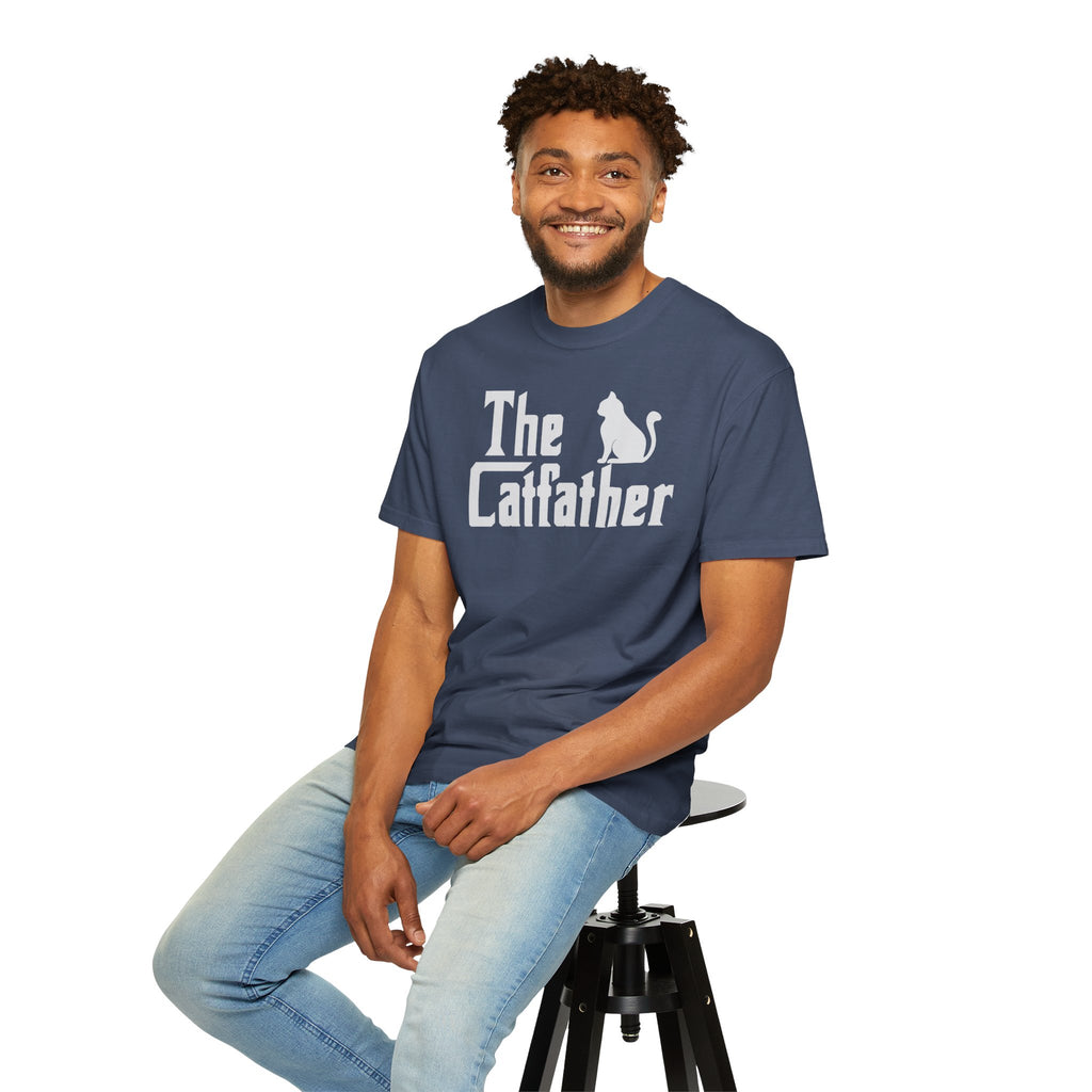 The Catfather T-shirt | Cat Silhouette, Mafia Parody
