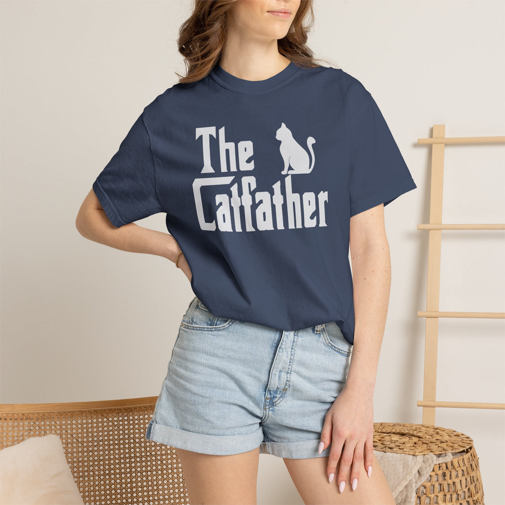 The Catfather T-shirt | Cat Silhouette, Mafia Parody