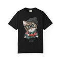 Hipster Cat with Glasses and Beanie T-Shirt | Floral 'Style' Sweater Graphic